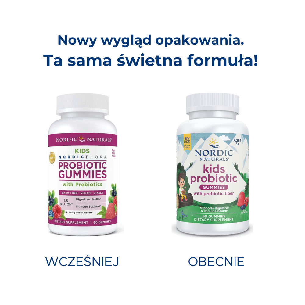 Kids Nordic Flora Probiotic Gummies 60 gummies Owoce Leśne Nordic Naturals Sklep Nordic.pl