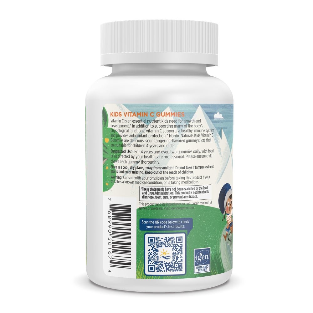 Kids Vitamin C Gummies 60 gummies Mandarynka Nordic Naturals Sklep Nordic.pl