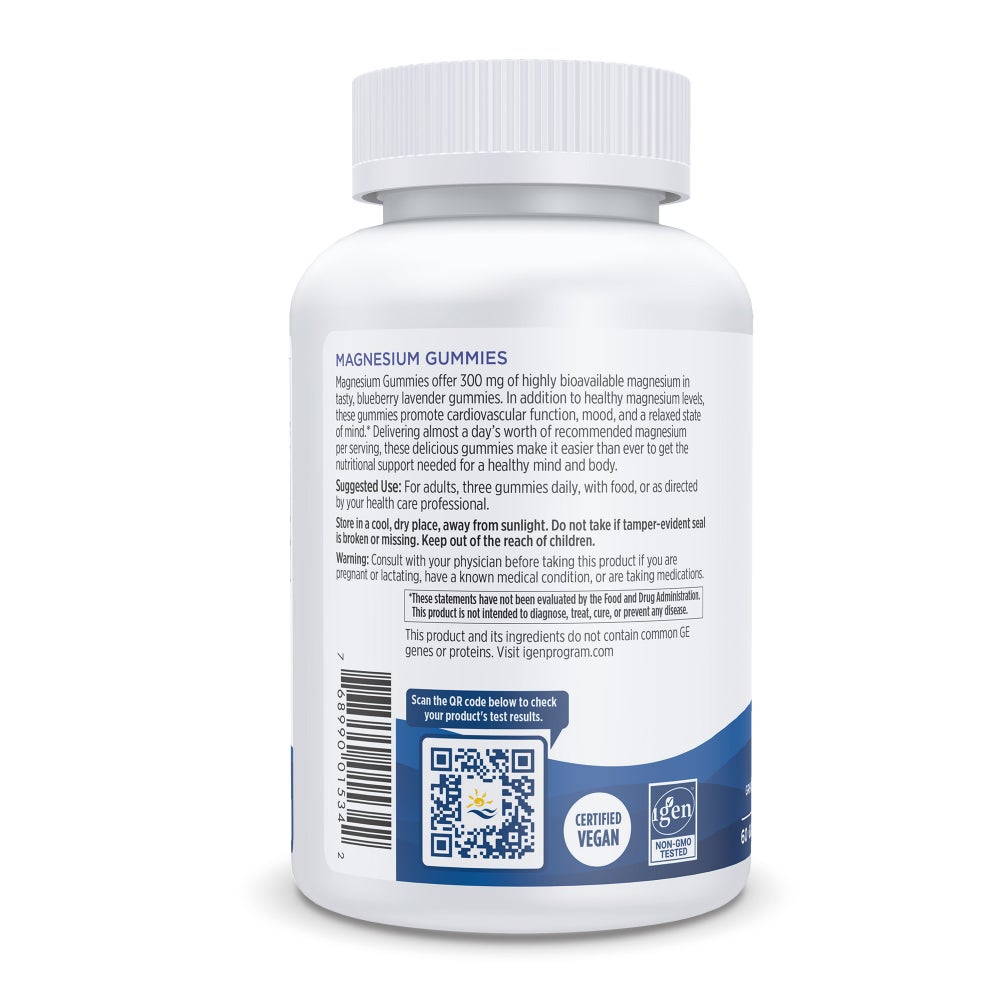 Magnesium Gummies 60 gummies Jagodowo lawendowy Nordic Naturals Sklep Nordic.pl