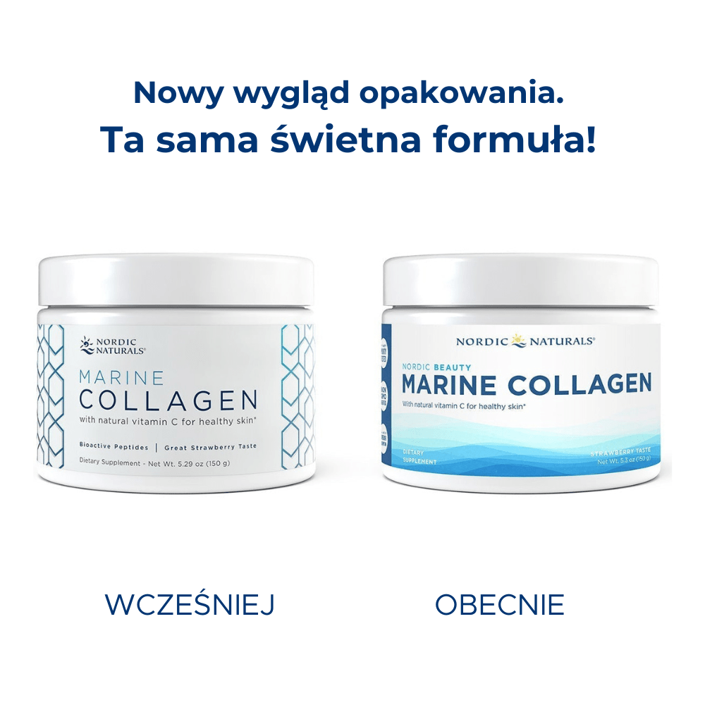 Marine Collagen 150 g Truskawka Nordic Naturals Sklep Nordic.pl