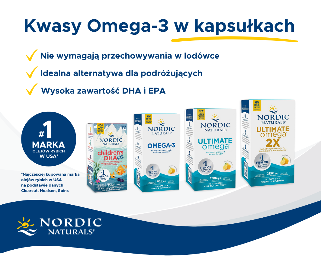 Nordic Naturals Kwasy omega-3 w kapsułkach
