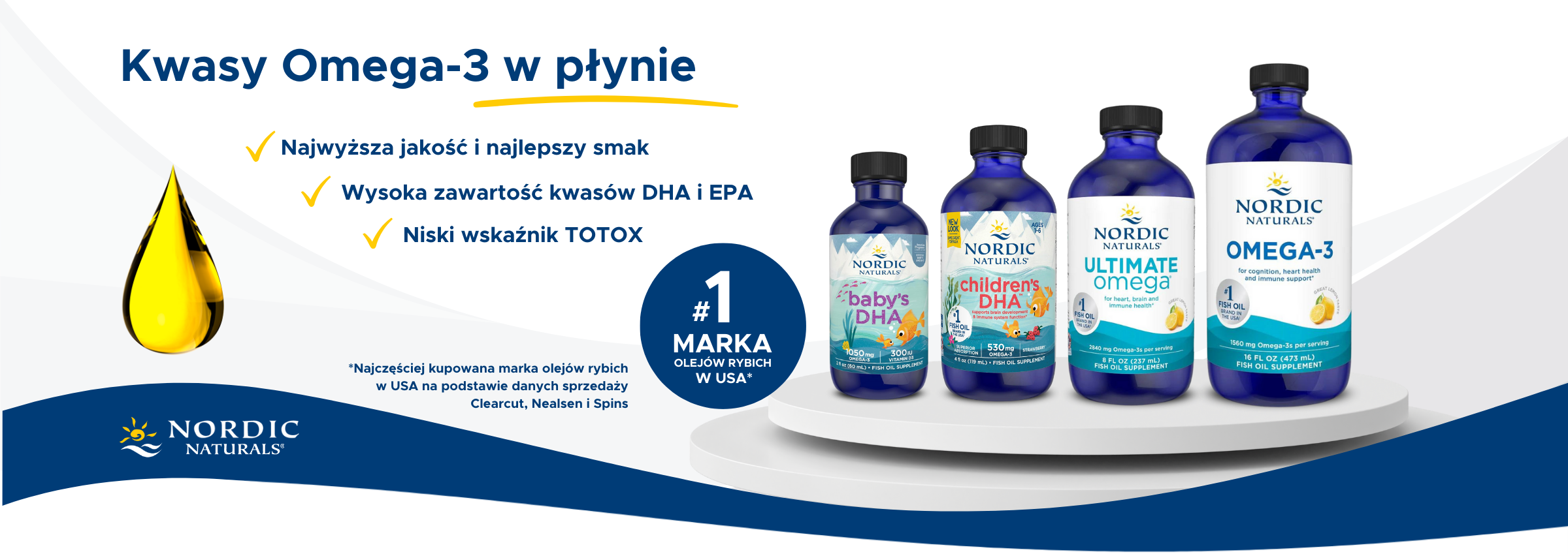 Nordic Naturals Kwasy omega-3 w płynie