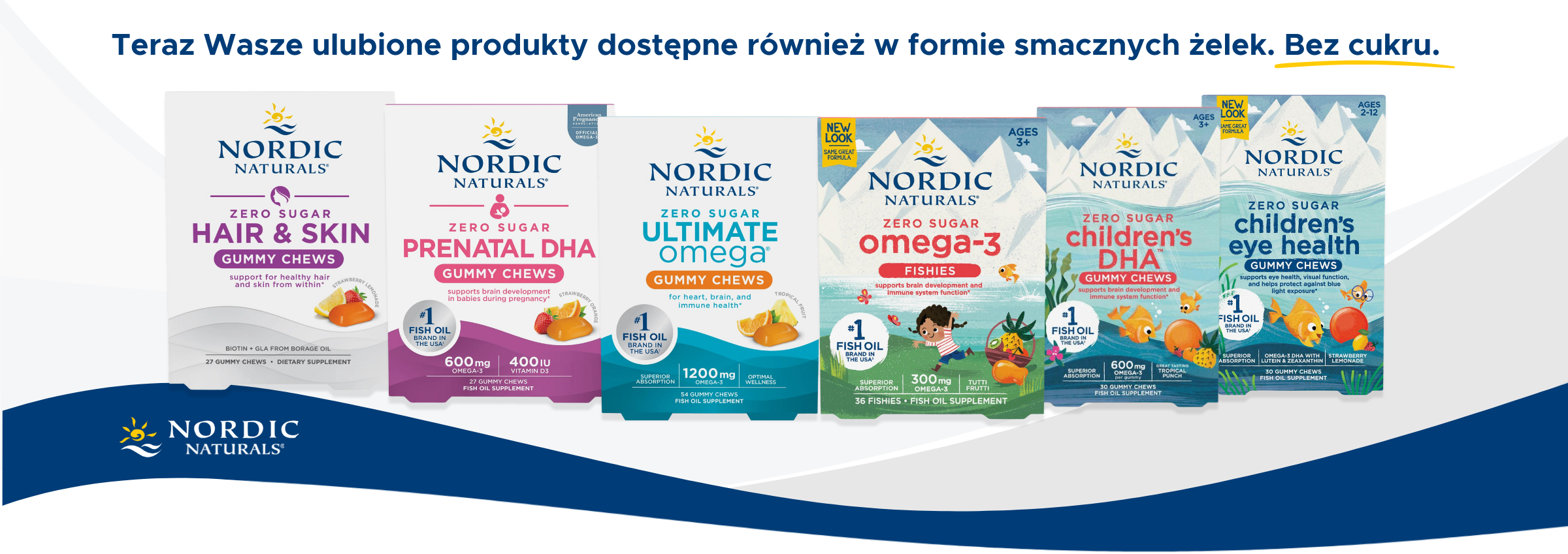 Nordic Naturals smaczne żelki bez cukru