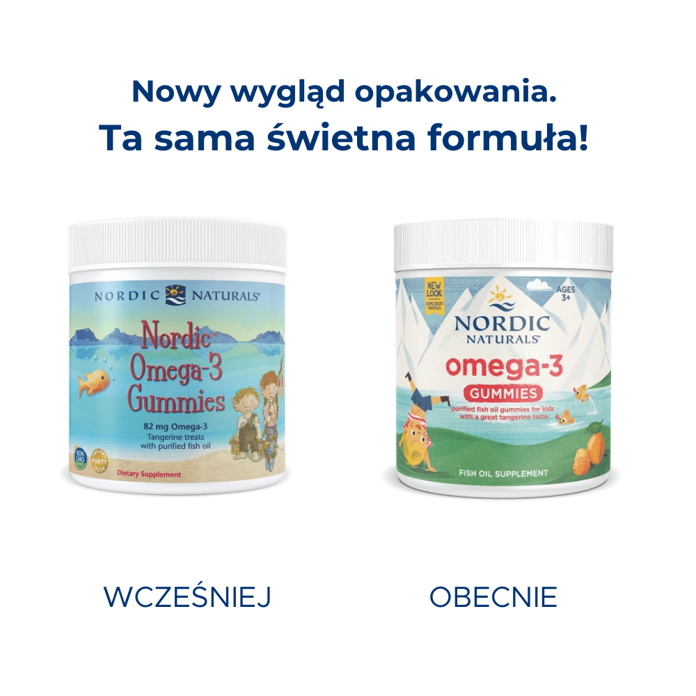 Nordic Omega - 3 Gummies 120 gummies Mandarynka Nordic Naturals Sklep Nordic.pl