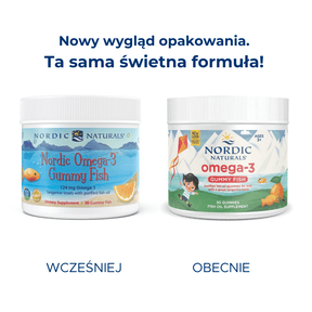 Nordic Omega - 3 Gummy Fish 30 gummies Mandarynka Nordic Naturals Sklep Nordic.pl