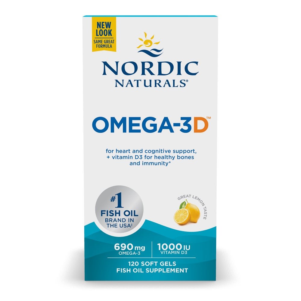 Omega - 3D Softgels 60 softgels Cytryna Nordic Naturals Sklep Nordic.pl