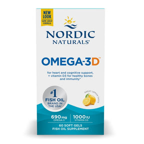 Omega - 3D Softgels 60 softgels Cytryna Nordic Naturals Sklep Nordic.pl