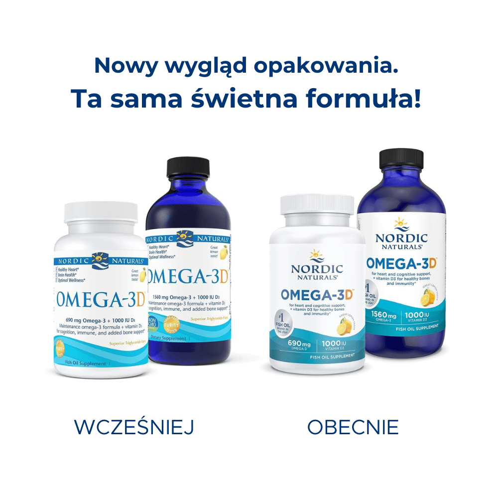 Omega - 3D Softgels 60 softgels Cytryna Nordic Naturals Sklep Nordic.pl