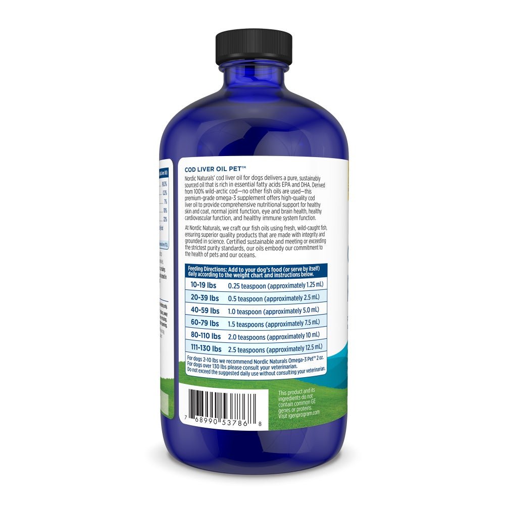 Pet Cod Liver Oil 473 ml Nordic Naturals Sklep Nordic.pl