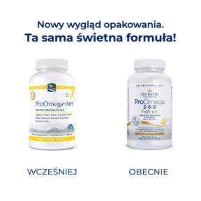 ProOmega-3-6-9 120 softgels Cytryna Nordic Naturals nowy wygląd opakowania Sklep Nordic.pl