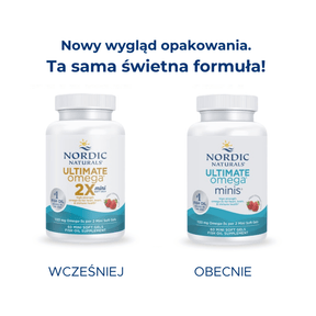 Ultimate Omega 2X Mini 60 softgels Truskawka Nordic Naturals Sklep Nordic.pl