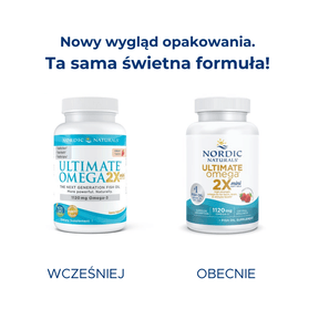 Ultimate Omega 2X Mini 60 softgels Truskawka Nordic Naturals Sklep Nordic.pl