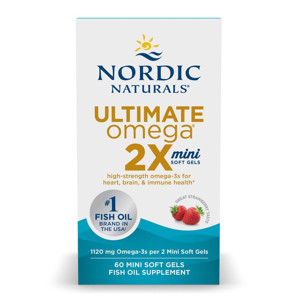 Ultimate Omega 2X Mini 60 softgels Truskawka Nordic Naturals Sklep Nordic.pl