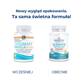 Ultimate Omega + CoQ10 120 softgels Nordic Naturals Sklep Nordic.pl