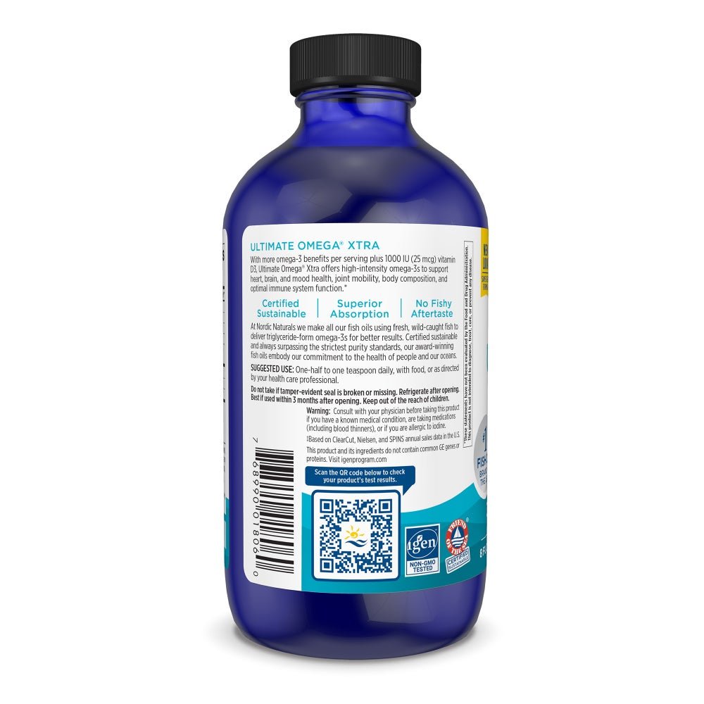 Ultimate Omega Xtra Liquid 237 ml Cytryna Nordic Naturals Sklep Nordic.pl