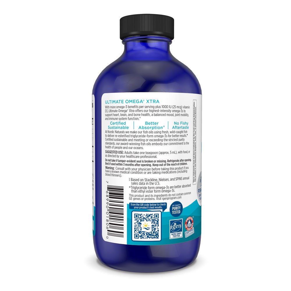 Ultimate Omega Xtra Liquid 237 ml Cytryna Nordic Naturals Sklep Nordic.pl