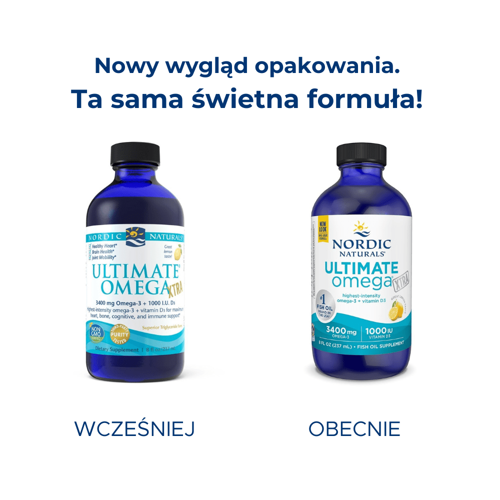 Ultimate Omega Xtra Liquid 237 ml Cytryna Nordic Naturals Sklep Nordic.pl