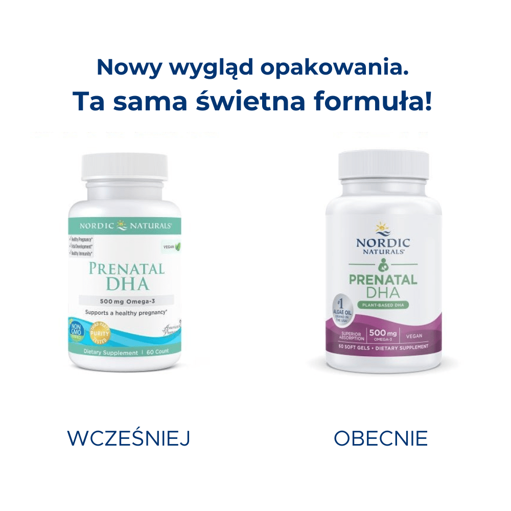 Vegan Prenatal DHA 60 softgels Bezsmakowy Nordic Naturals Sklep Nordic.pl