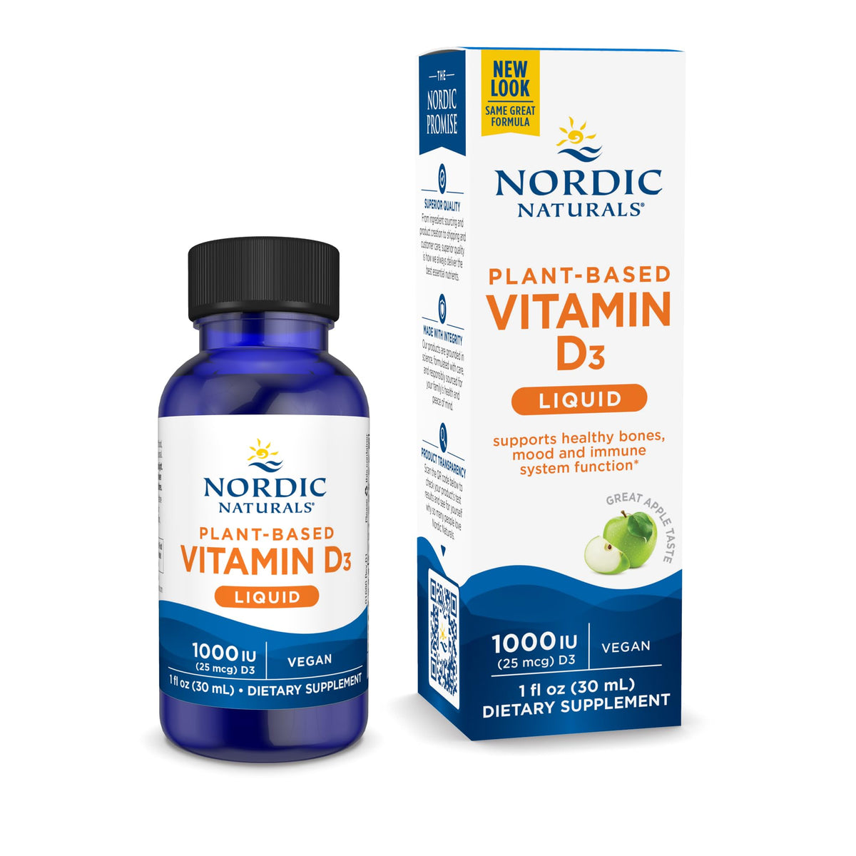 Vitamin D3 Liquid (Vegan) 30ml Jabłko Nordic Naturals Sklep Nordic.pl