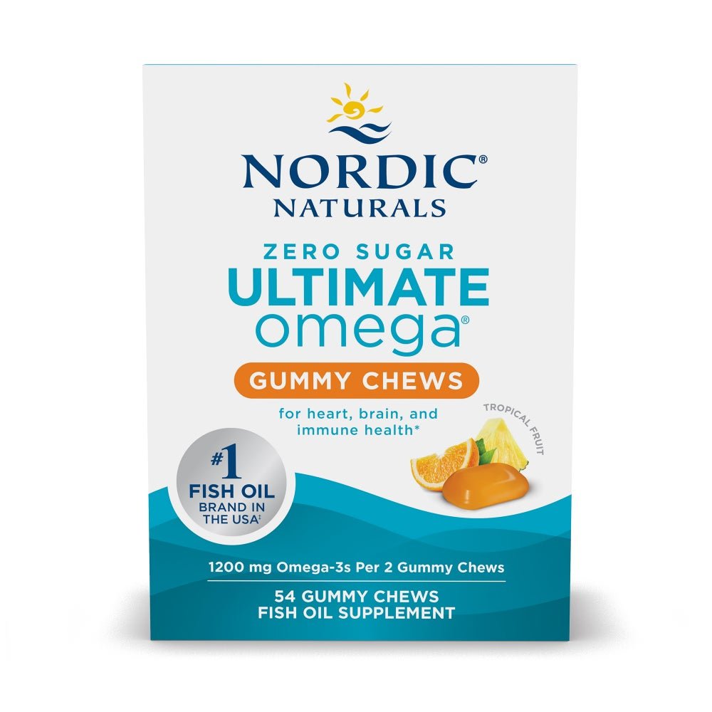 Zero Sugar Ultimate Omega Gummy 54 gummies Owoce tropikalne Nordic Naturals Sklep Nordic.pl