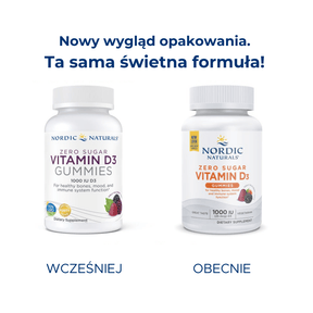 Zero Sugar Vitamin D3 Gummies 60 gummies Jeżyna Nordic Naturals Sklep Nordic.pl