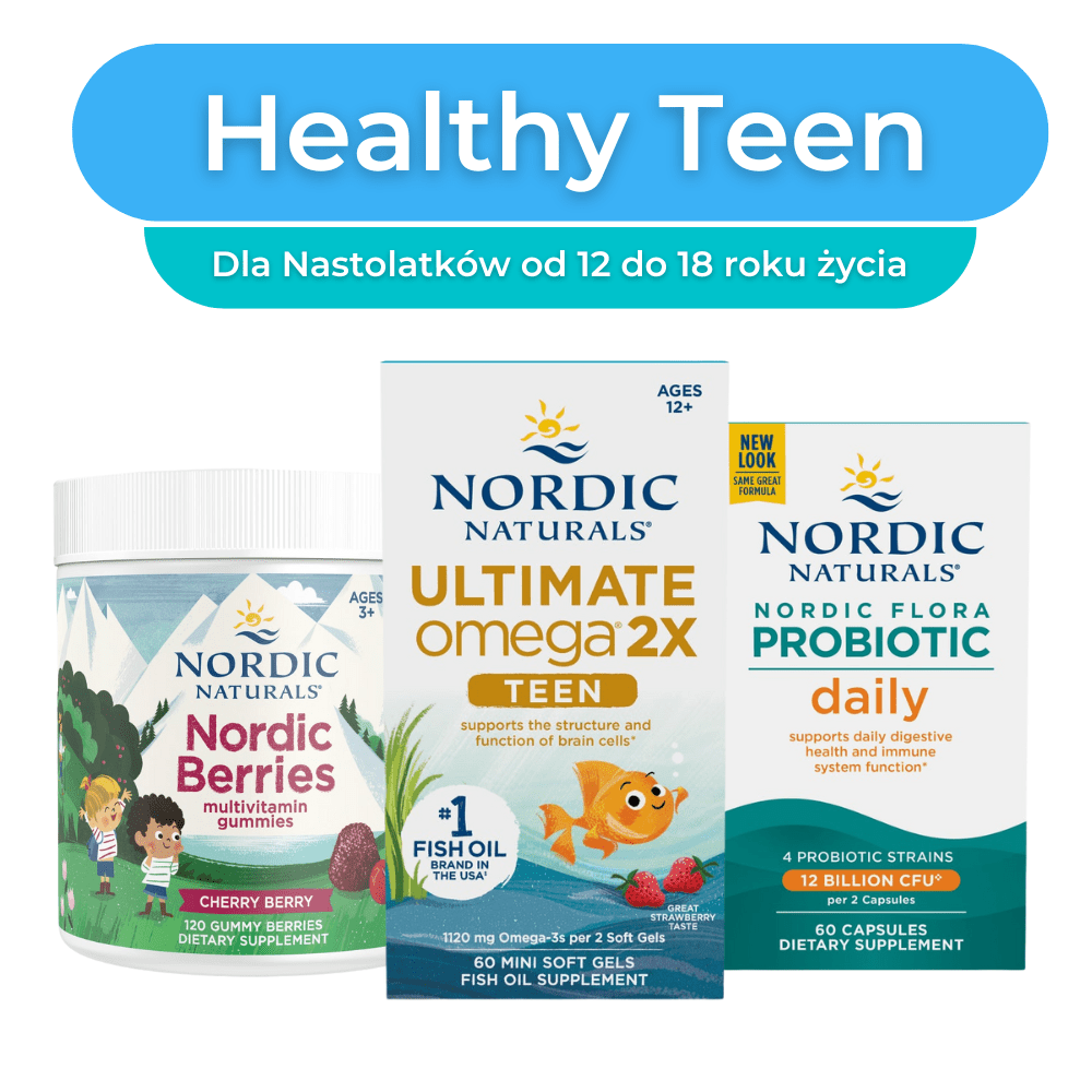 Zestaw Healthy Teen Nordic Naturals Sklep Nordic.pl