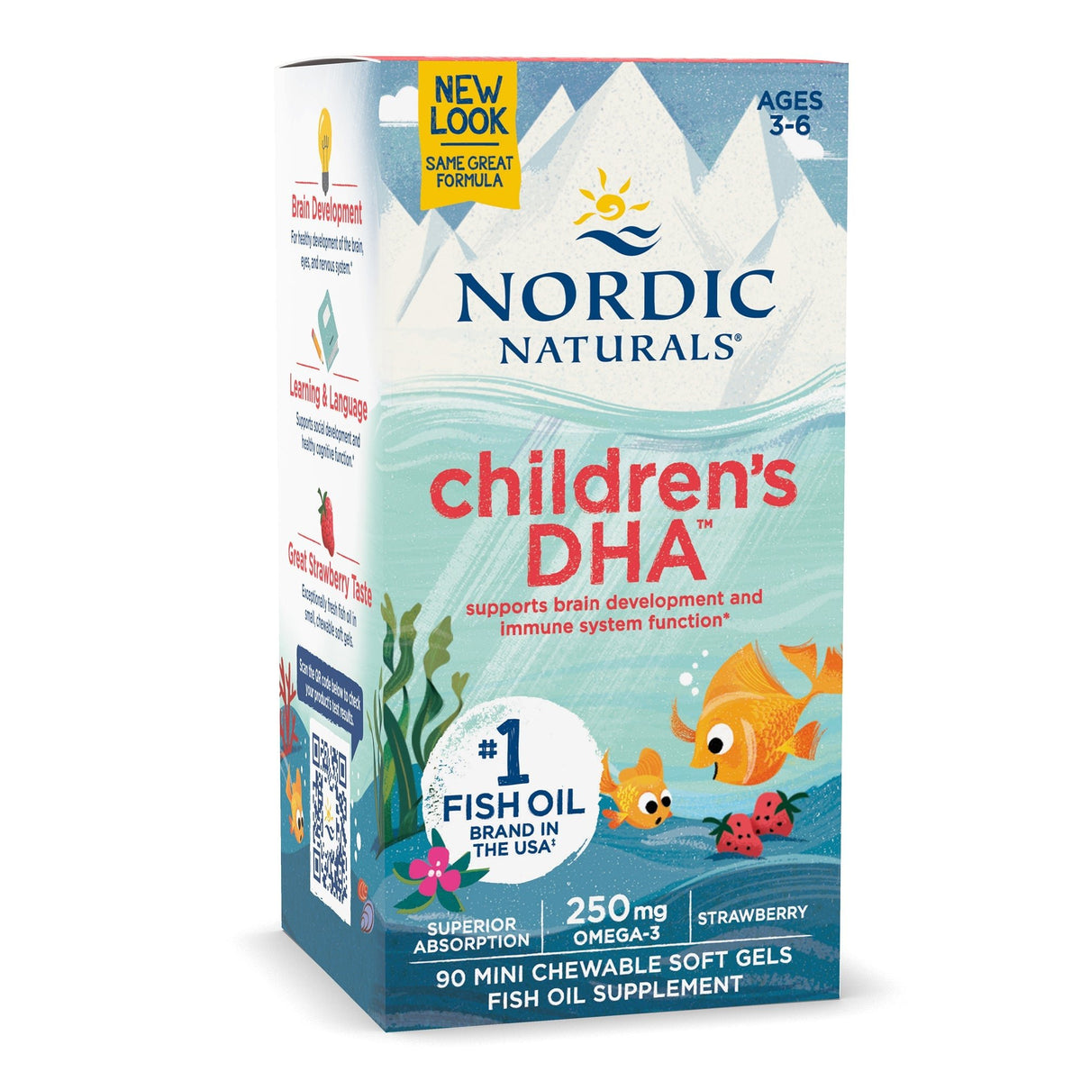 Children's DHA Softgels 90 softgels Truskawka Nordic Naturals Sklep Nordic.pl