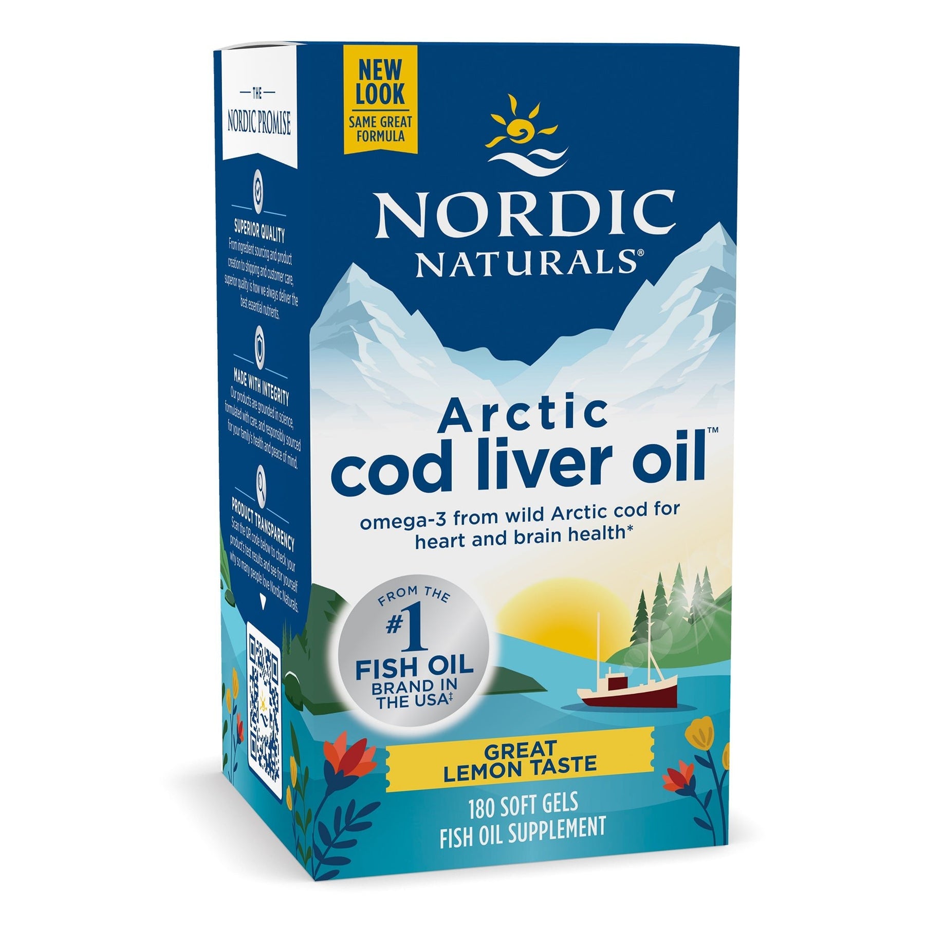 Arctic Cod Liver Oil Softgels 180 softgels Cytryna Nordic Naturals Sklep Nordic.pl