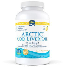 Arctic Cod Liver Oil Softgels 180 softgels Cytryna Nordic Naturals Sklep Nordic.pl