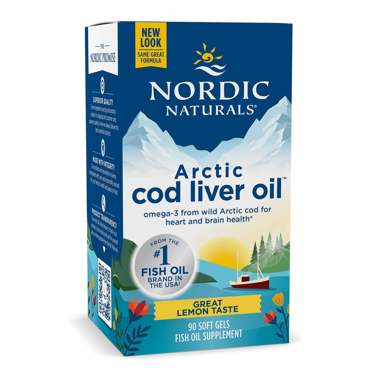 Arctic Cod Liver Oil Softgels 90 softgels Cytryna Nordic Naturals Sklep Nordic.pl