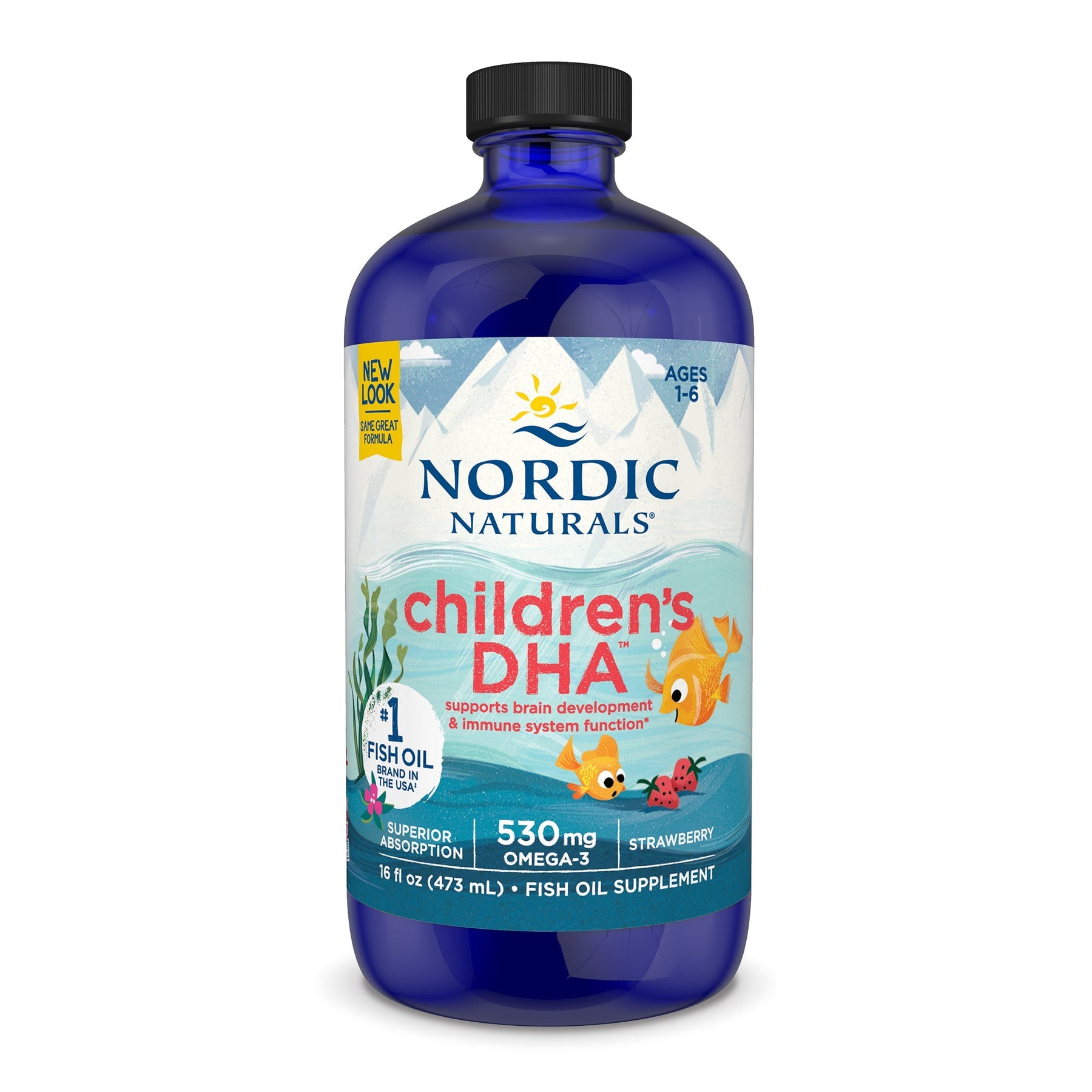 Children's DHA Liquid 473 ml Truskawka Nordic Naturals Sklep Nordic.pl