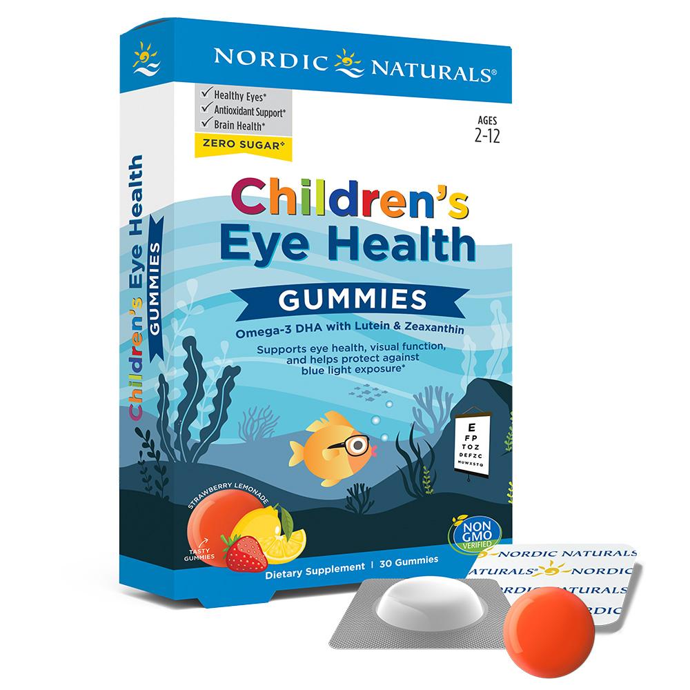 Children's Eye Health Gummies 30 gummies Lemoniada truskawkowa Nordic Naturals Sklep Nordic.pl