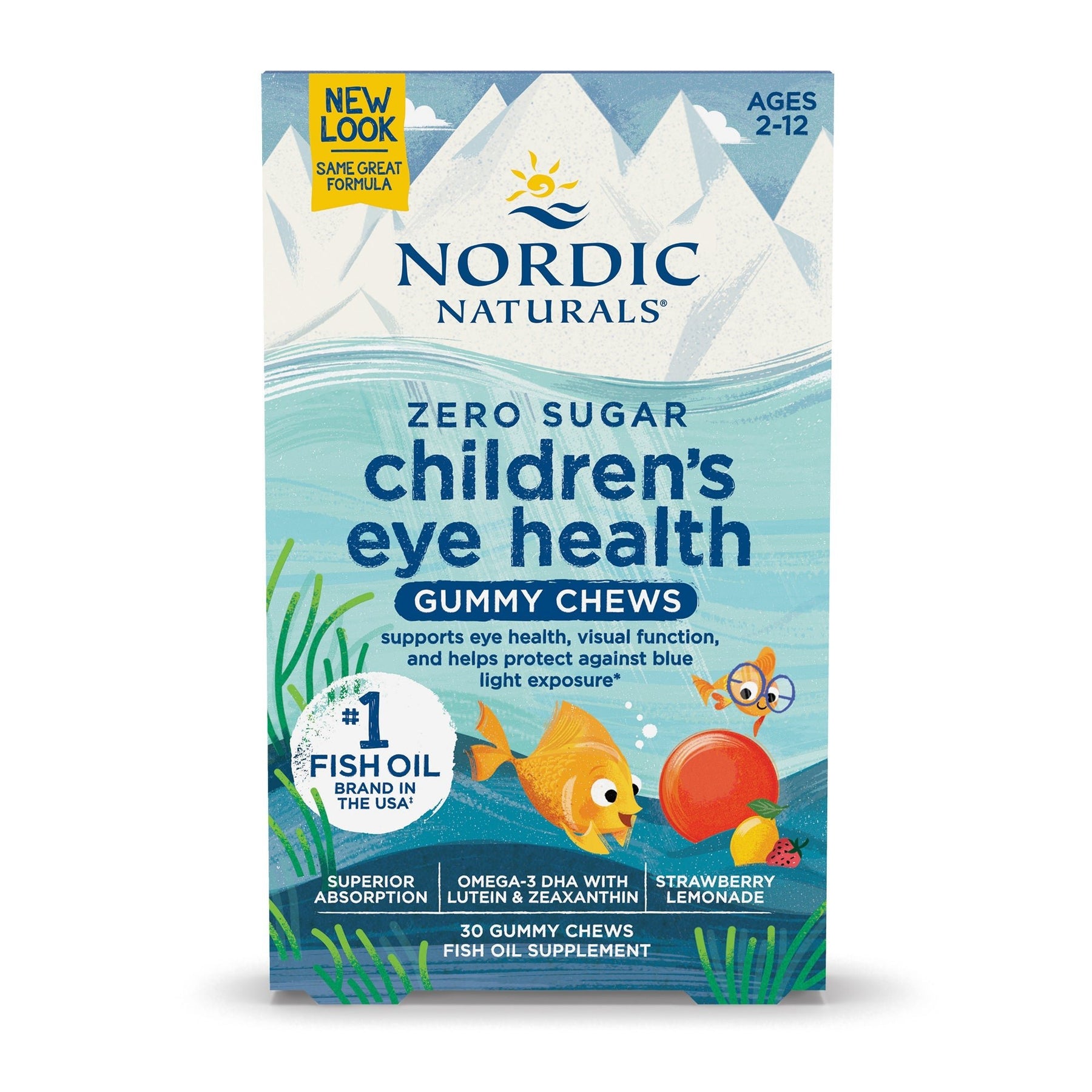 Children's Eye Health Gummies 30 gummies Lemoniada truskawkowa Nordic Naturals Sklep Nordic.pl