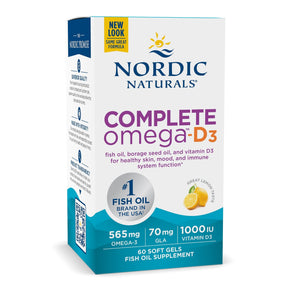 Complete Omega-D3 60 softgels Cytryna Nordic Naturals Sklep Nordic.pl