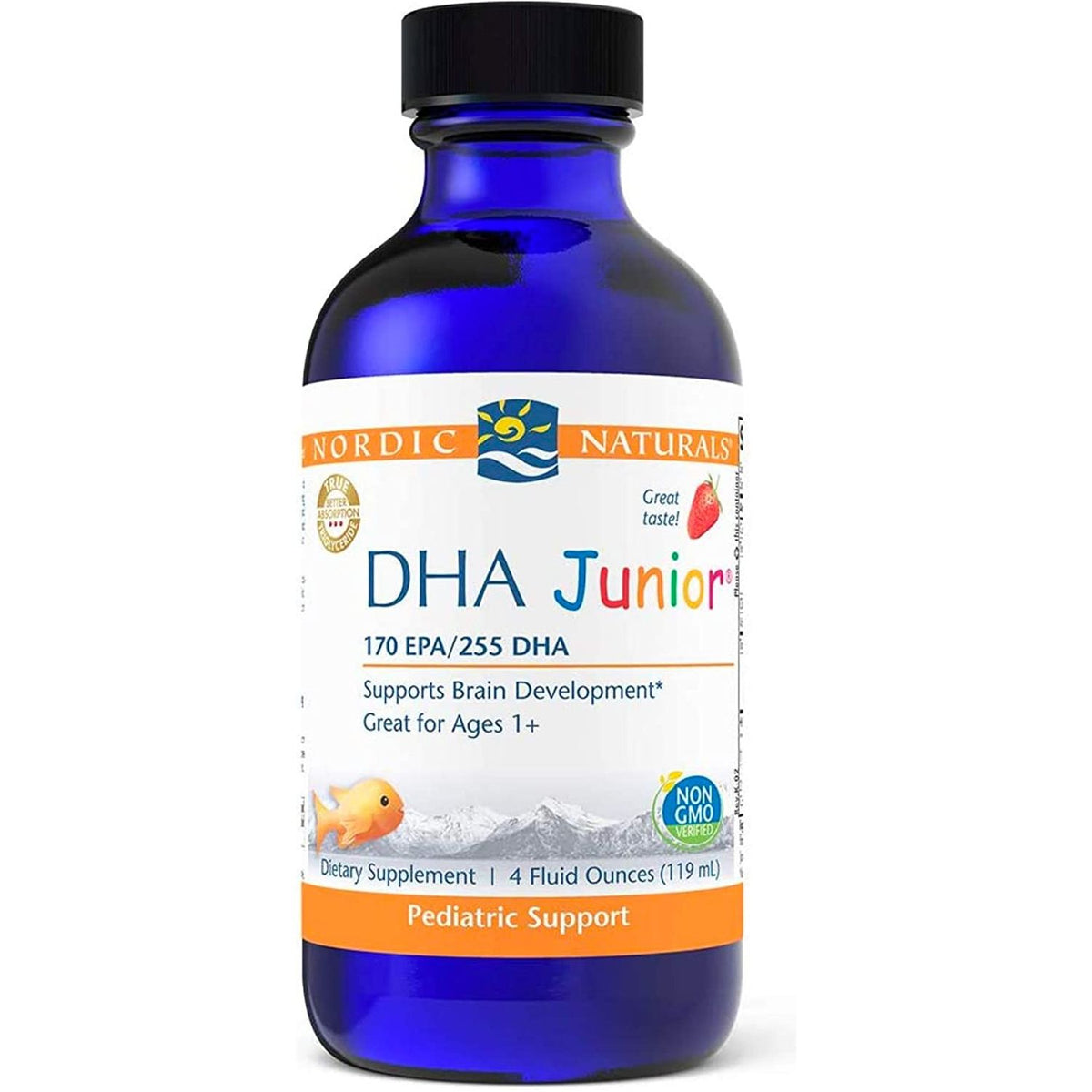 DHA Junior Liquid 119 ml Strawberry Nordic Naturals Sklep Nordic.pl