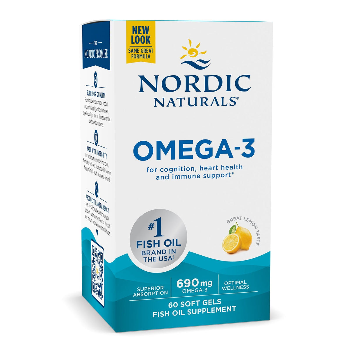 Omega-3 Softgels 60 softgels Cytryna Nordic Naturals Sklep Nordic.pl