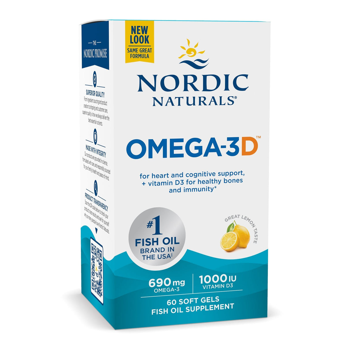 Omega-3D Softgels 60 softgels Cytryna Nordic Naturals Sklep Nordic.pl