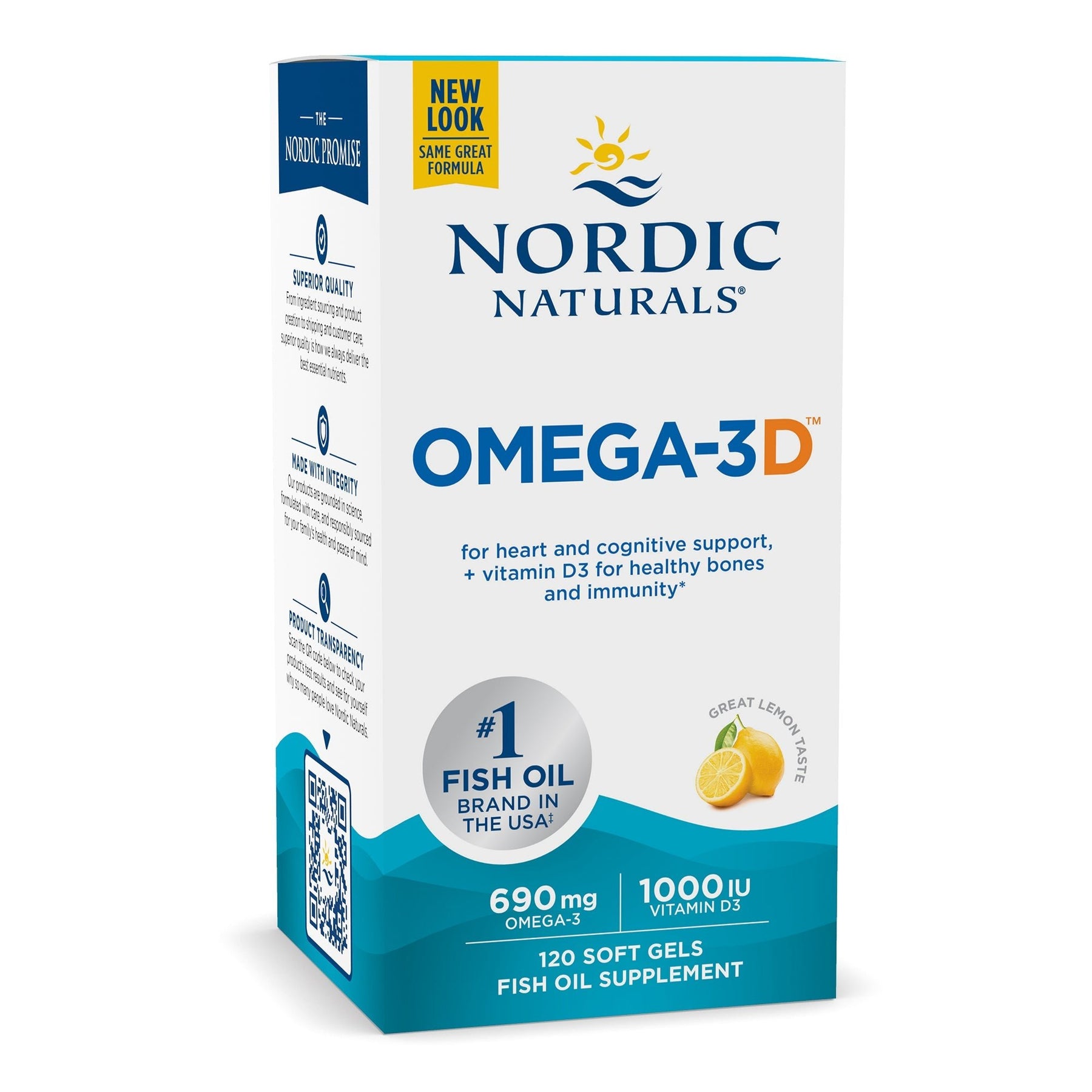 Omega-3D Softgels 60 softgels Cytryna Nordic Naturals Sklep Nordic.pl