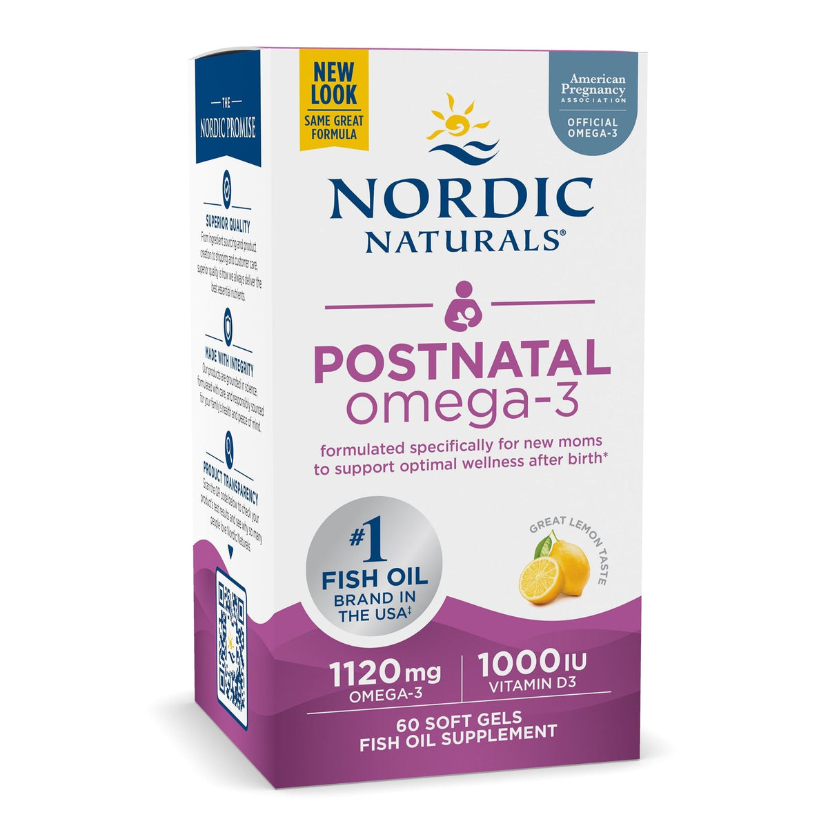 Postnatal Omega-3 60 softgels Nordic Naturals Sklep Nordic.pl