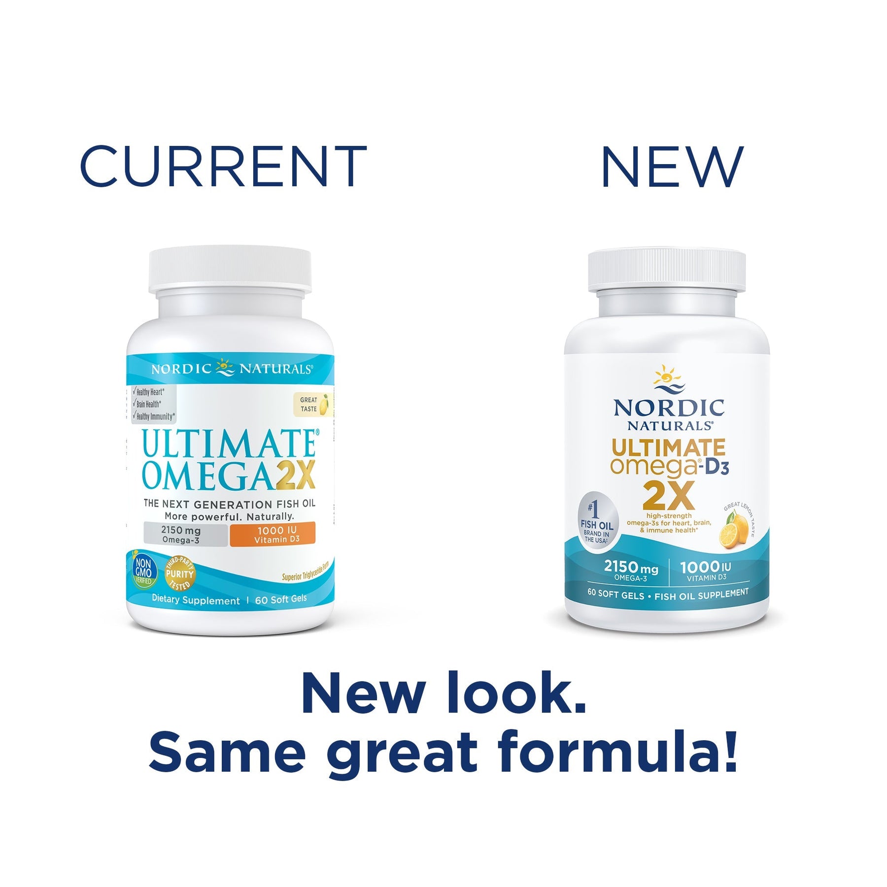 Ultimate Omega 2X with Vitamin D3 60 softgels Cytryna Nordic Naturals Sklep Nordic.pl