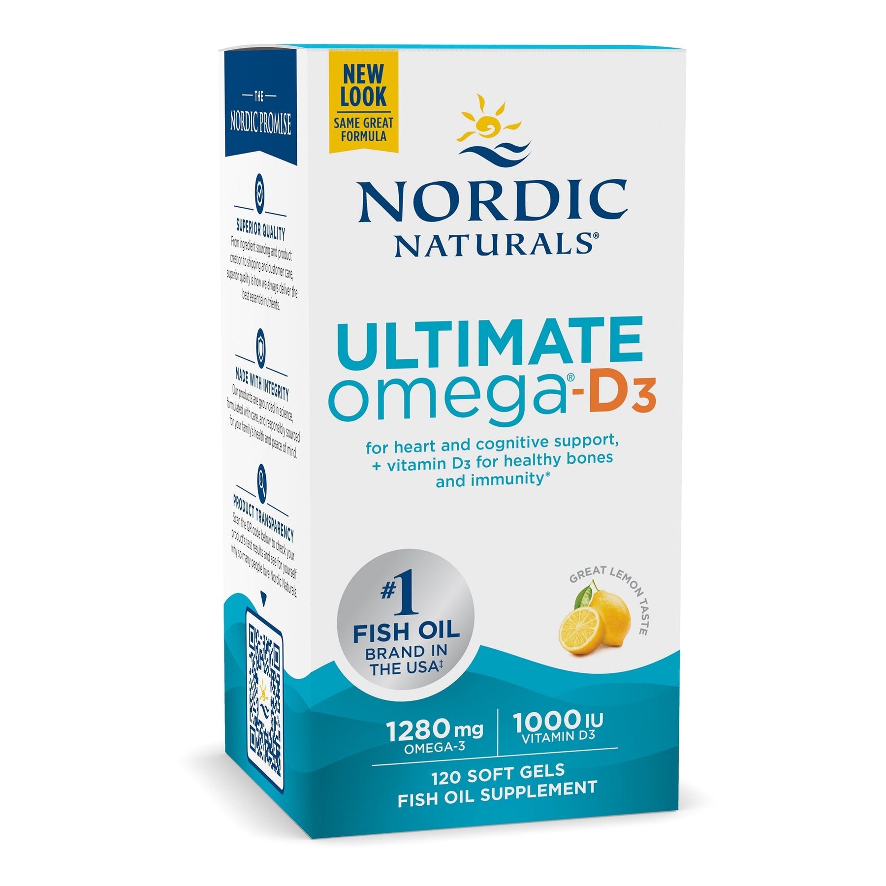 Ultimate Omega-D3 Softgels 120 softgels Cytryna Nordic Naturals Sklep Nordic.pl