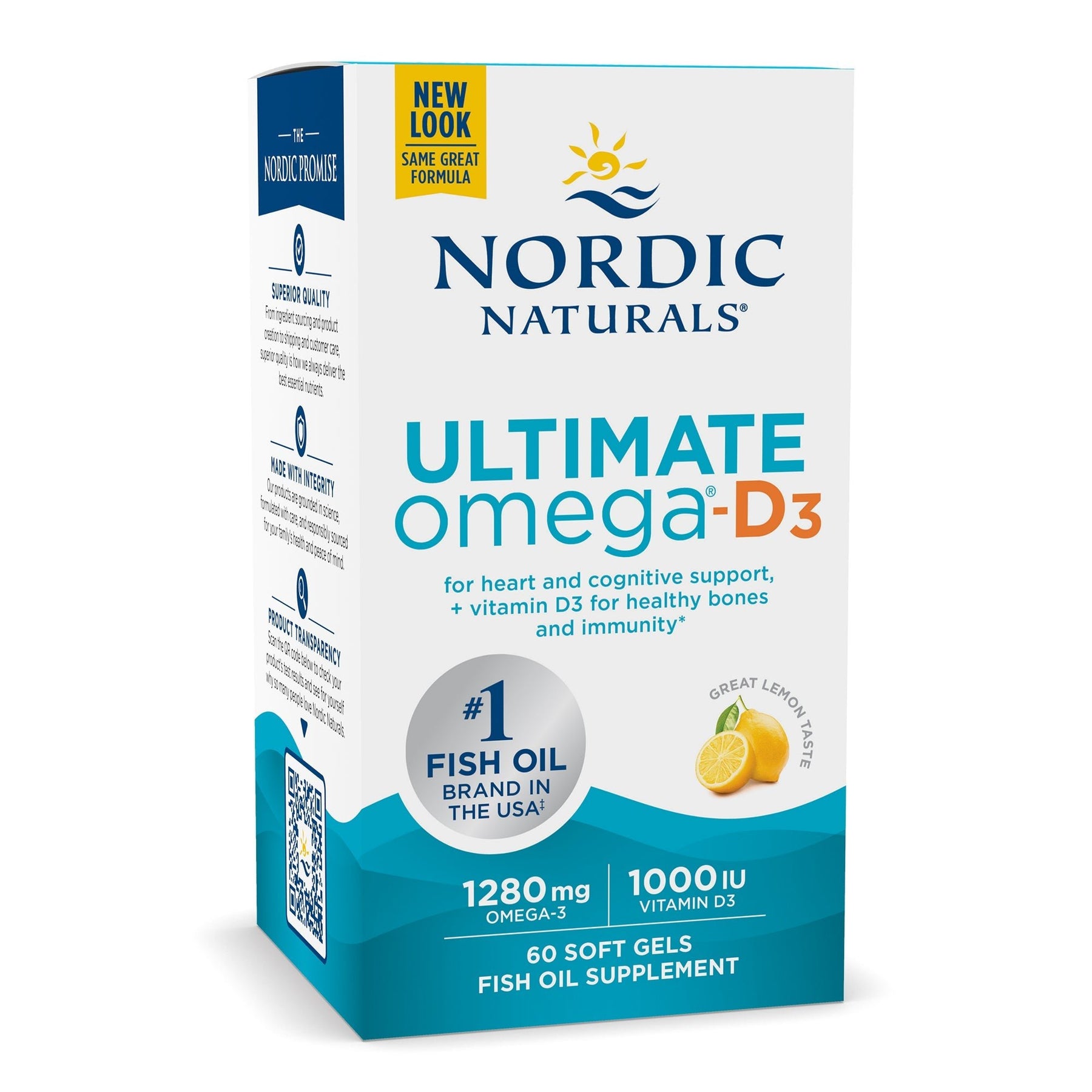 Ultimate Omega-D3 Softgels 60 softgels Cytryna Nordic Naturals Sklep Nordic.pl