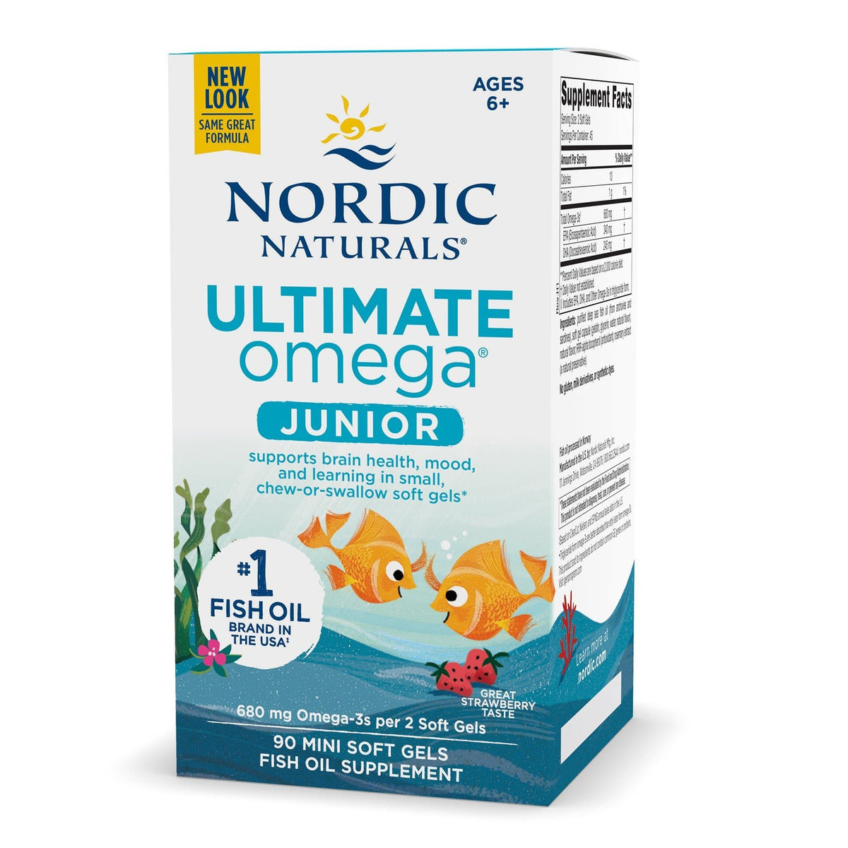 Ultimate Omega Junior 90 softgels Nordic Naturals Sklep Nordic.pl