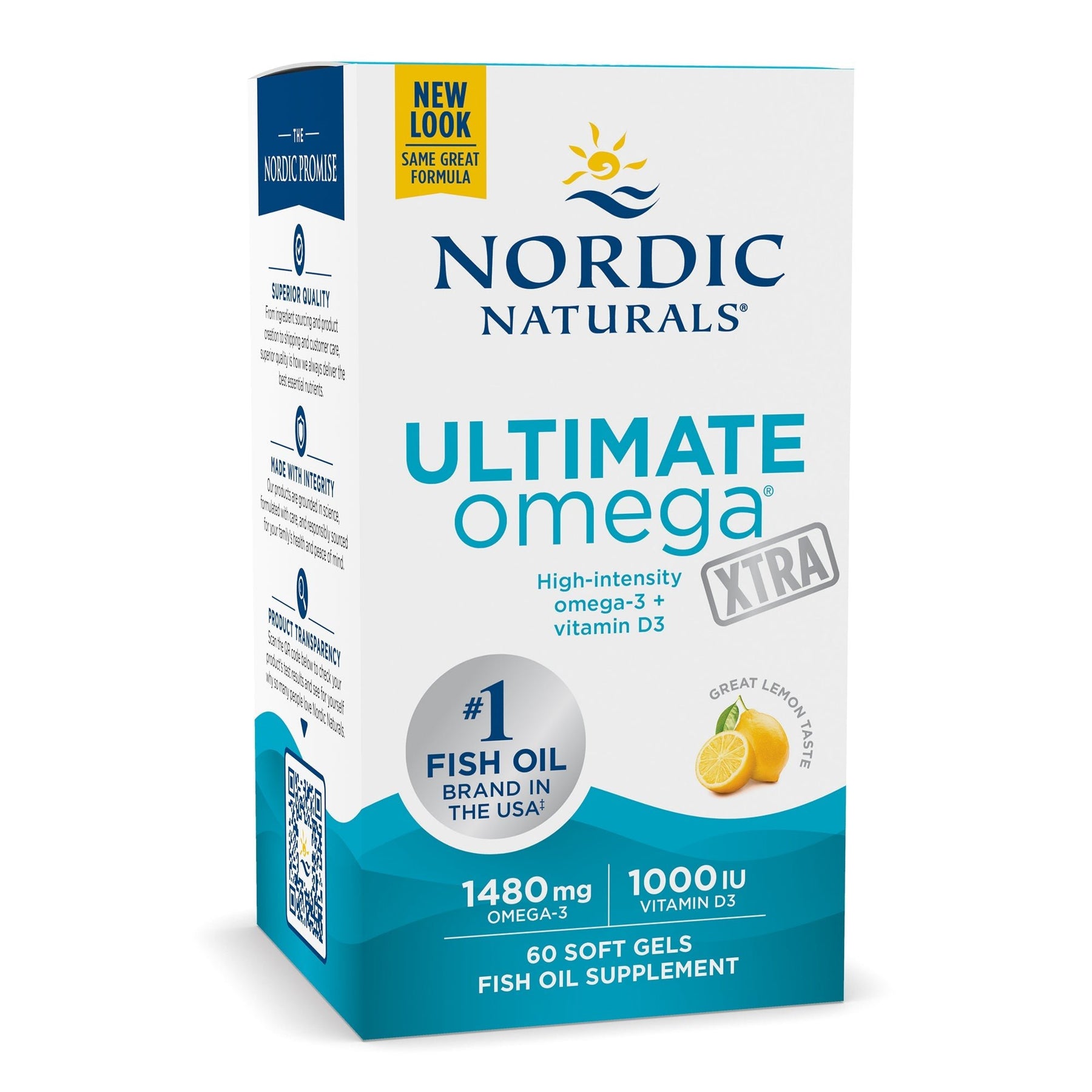 Ultimate Omega Xtra Softgels 60 softgels Cytryna Nordic Naturals Sklep Nordic.pl