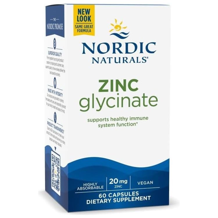 Zinc Glycinate 60 caps Nordic Naturals Sklep Nordic.pl